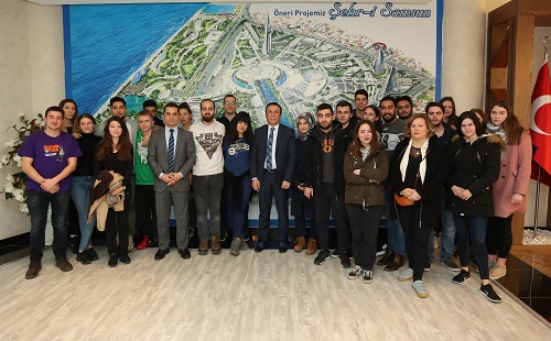 AB öğrencileri Canik'te