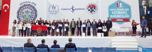 BAFRA FEN LİSESİ SATRANÇ TÜRKİYE ŞAMPİYONU 