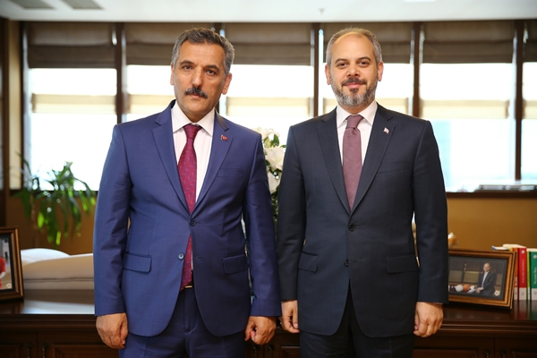 BAKAN ÇAĞATAY KILIÇ, SAMSUN VALİSİ OSMAN KAYMAK'I KABUL ETTİ