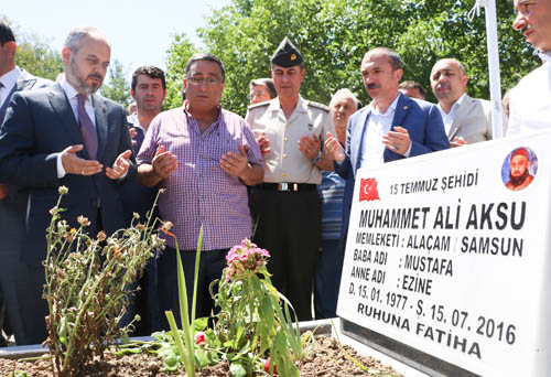 BAKAN ÇAĞATAY KILIÇ’TAN 15 TEMMUZ ŞEHİDİNE VEFA