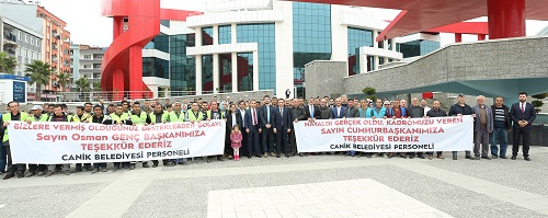 Canik'te kadro sevinci