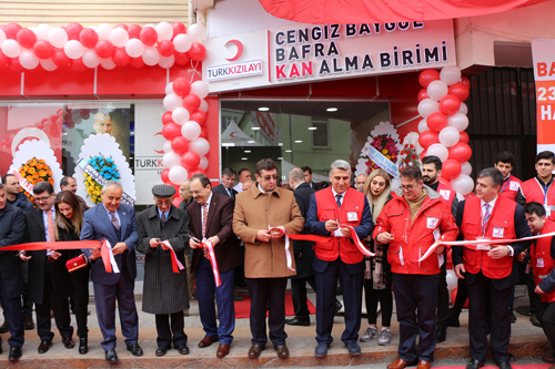 Cengiz Baygül Bafra Kan Alma Birimi açıldı 