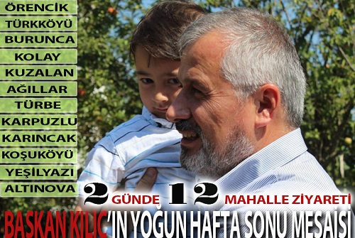 İKİ GÜNDE 12 MAHALLE ZİYARETİ 