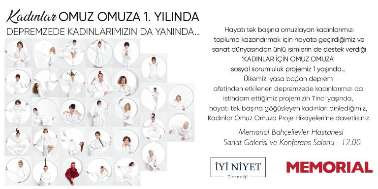KADINLAR OMUZ OMUZA 1’İNCİ YILINDA  DEPREMZEDE KADINLARIMIZIN DA YANINDA… 
