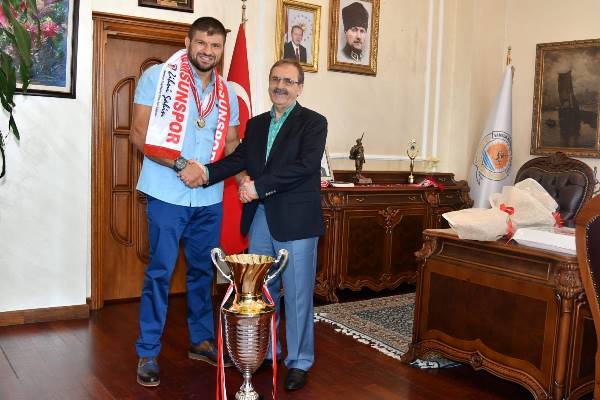 KIRKPINAR İKİNCİSİ ŞABAN YILMAZ’DAN BAŞKAN ŞAHİN’E ZİYARET