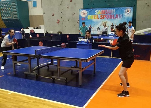 Kızılırmak Anadolu Lisesi Kızları Masa Tenisi Samsun Şampiyonu