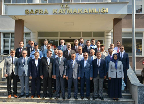 SAMSUN VALİSİ BAFRA'YI ZİYARET ETTİ