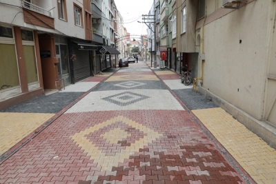 BAFRA BELEDİYESİ KİLİTLİ PARKE TAŞI DÖŞEME ÇALIŞMALARINDA FARK YARATIYOR 