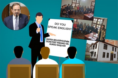 BAFRA BELEDİYESİ’NİN ÜCRETSİZ YABANCI DİL KURSU BAŞLADI