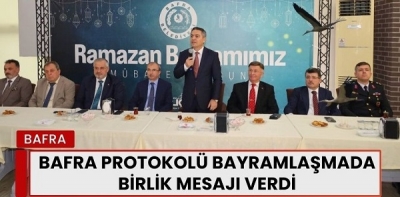 Bafra Protokolü Bayramlaşmada Birlik Mesajı Verdi