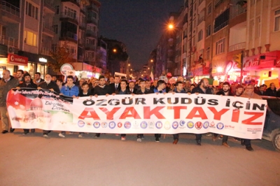 Bafra'da Kudüs Protestosu