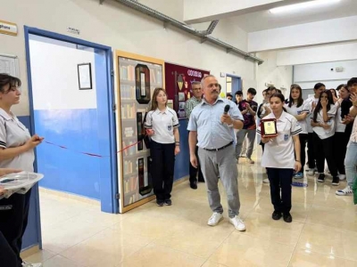 BAFRA'DAKİ O OKULUN KÜTÜPHANESİ YENİLENDİ