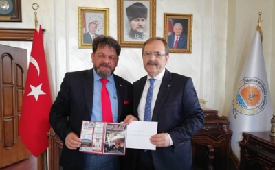 BAKAV' DAN SAMSUN BÜYÜKŞEHİR BELEDİYE BAŞKANI ŞAHİN' E ZİYARET