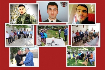 BAŞKAN KILIÇ ŞEHİT AİLELERİNİ ZİYARET ETTİ