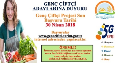 Genç Çiftçi Destekleri için Başvurular 2 Nisan – 30 Nisan Arası