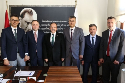 İL MİLLİ EĞİTİM MÜDÜRÜ BAŞKAN ŞAHİN’İ ZİYARET ETTİ