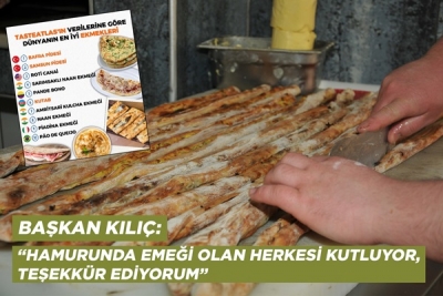 KILIÇ: “HAMURUNDA EMEĞİ OLAN HERKESİ KUTLUYOR, TEŞEKKÜR EDİYORUM”