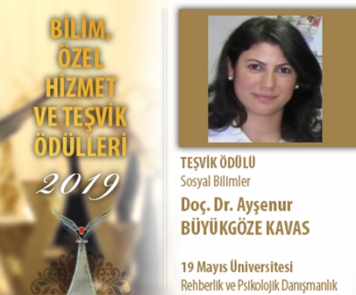 OMÜ Öğretim Üyesi Doç. Dr. Ayşenur Büyükgöze Kavas TÜBİTAK Teşvik Ödülü’ne Layık Görüldü