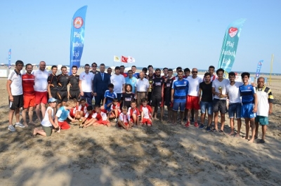 PLAJ FUTBOLUNDA KAZANAN  19 MAYIS BELEDİYESPOR