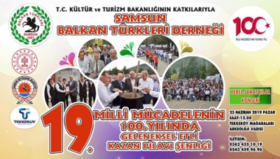 Samsun Balkan Türkleri Derneği'nden Geleneksel Etli Kazan Pilavı Günü Şenliği Daveti