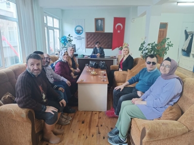 Türkiye Harp Malülü, Gaziler, Şehit, Dul ve Terimleri Derneği Bafra şubesi  görme engelliler derneğini ziyaret etti 