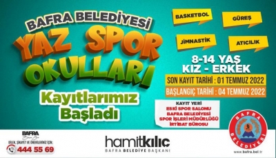 YAZ SPOR OKULLARI KAYITLARI BAŞLADI